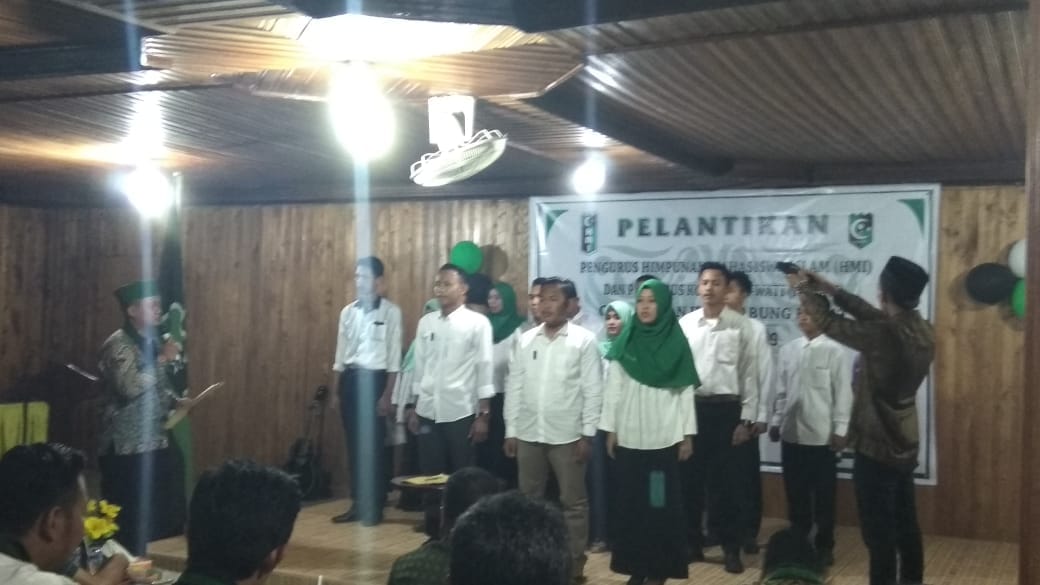 Resmi, Pengurus HMI Cabang Tanjung Jabung Barat periode 2018-2019 di Lantik