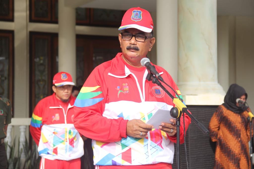 Wabup Tanjung Jabung Barat Lepas Atlet Porprov Jambi 2018