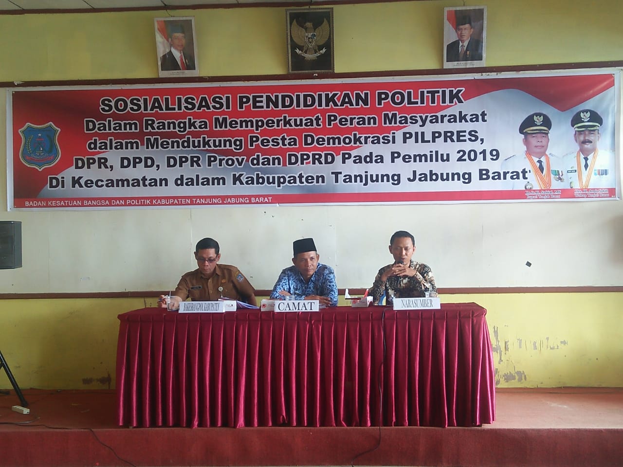 Badan Kesbangpol Tanjung Jabung Barat Sosialisasi Pendidikan Politik untuk Pemilih Pemula