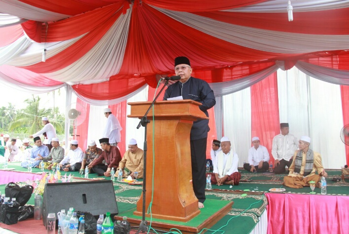 Hadiri Haul Akbar Syekh Ismail Nagara, Safrial Komitmen Upayakan Bantu Pesantren