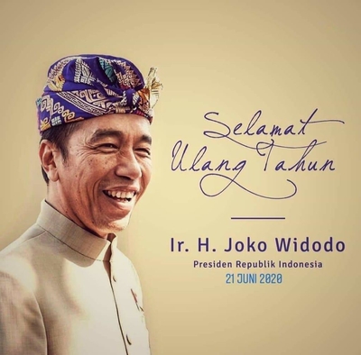 Berulang Tahun ke 59, Jokowi Banjir Ucapan Selamat