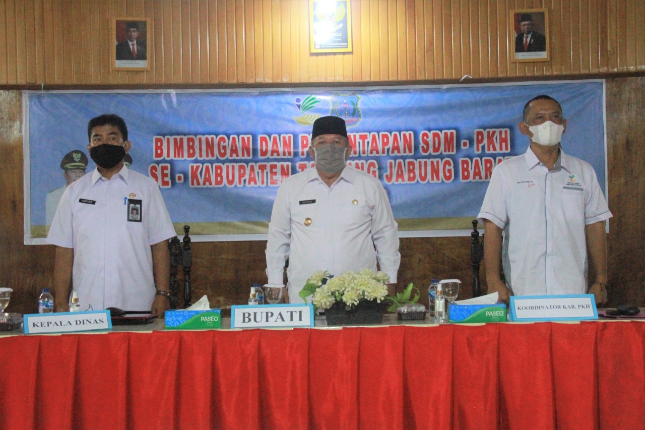 Bupati Safrial Buka Bimbingan dan Pemantapan SDM PKH se-Kabupaten Tanjung Jabung Barat