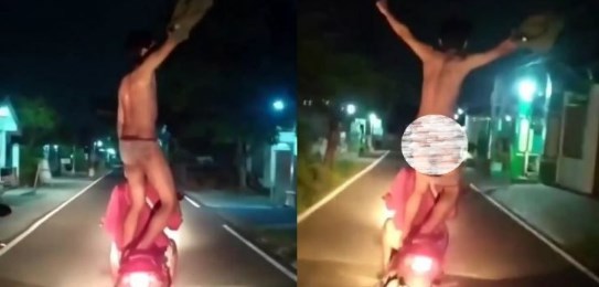 Video Aksi Bugilnya Saat Mengendarai Motor Viral, Gerombolan Pemuda Ditangkap Polisi