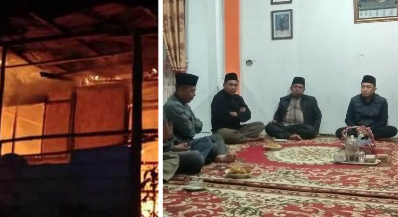 Saat Fikar Azami Bantu Warga Yang Tertimpa Musibah Kebakaran di Desa Koto Dua 