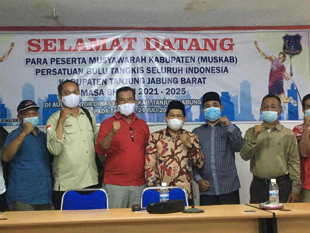H. Abdullah Terpilih Menjadi Ketua PBSI Tanjung Jabung Barat Periode 2021-2025