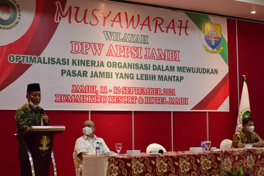 Wagub Abdullah Sani Buka Musyawarah Wilayah II Asosiasi Pedagang Pasar Seluruh Indonesia (APPSI)
