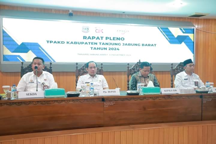 Pjs Bupati Tanjung Jabung Barat Resmi Membuka Rapat Pleno TPAKD Tahun 2024