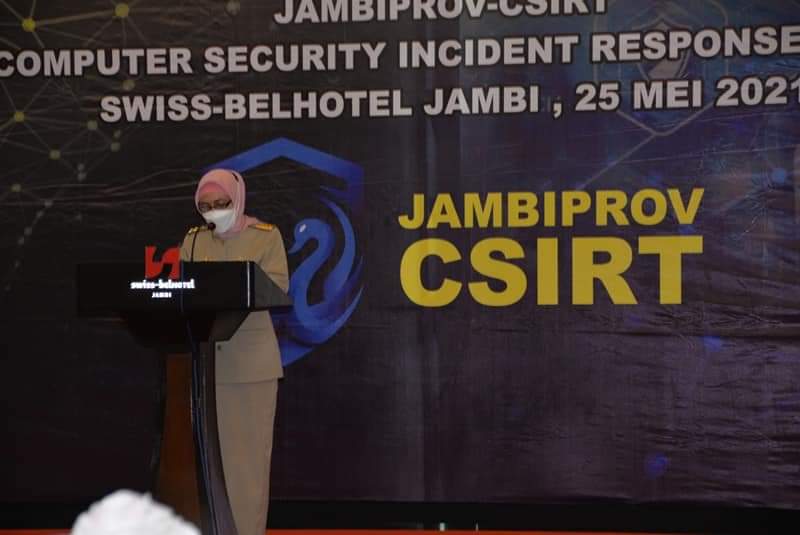 Pj.Gubernur Launching Tim Tanggap Insiden Siber Provinsi Jambi