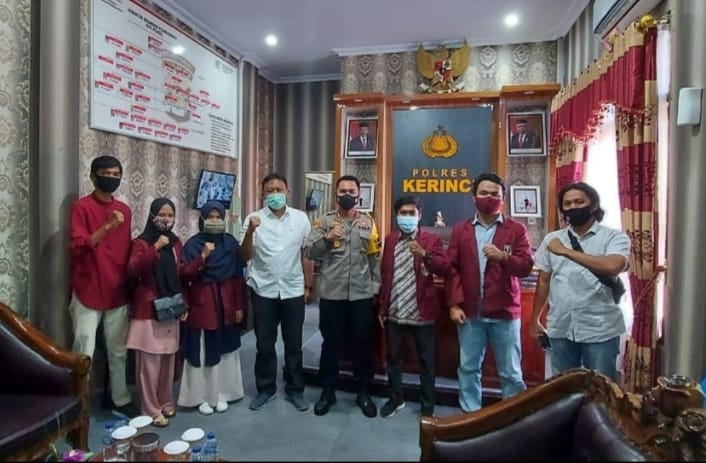 Kapolres Kerinci Terima Kunjungan Pimpinan Cabang Ikatan Mahasiswa Muhammadiyah Kerinci